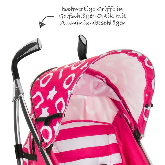 iCoo Buggy Pluto - Stripe Pink