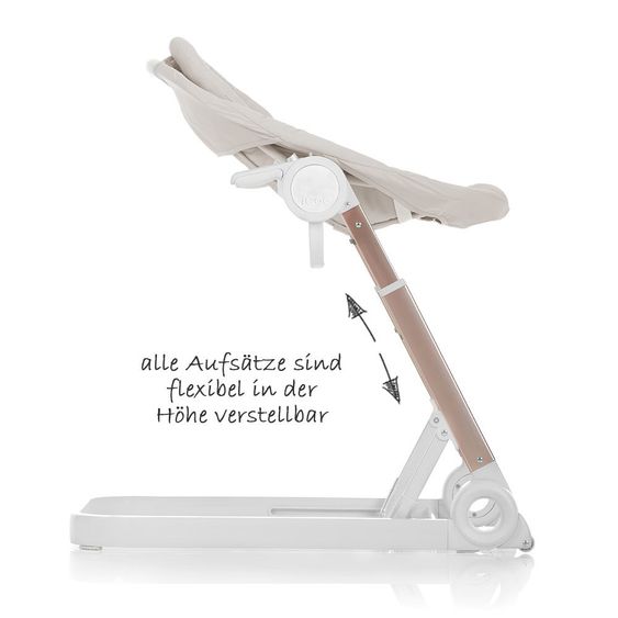 iCoo Hochstuhl, Babyliege und Beistellbett Grow With Me 1-2-3 - Diamond
