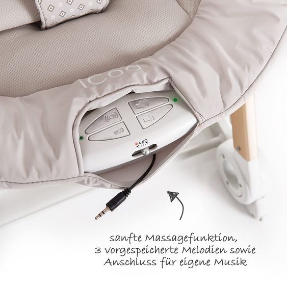 iCoo Hochstuhl, Babyliege und Beistellbett Grow With Me 1-2-3 - Diamond