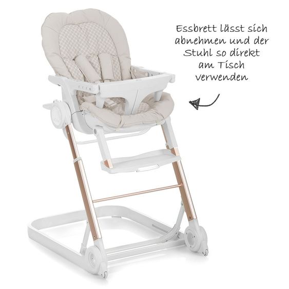 iCoo Hochstuhl, Babyliege und Beistellbett Grow With Me 1-2-3 - Diamond