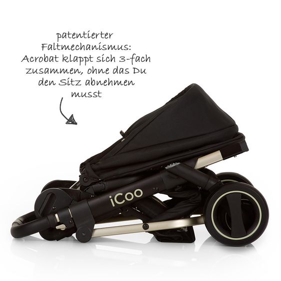 iCoo Kinderwagen-Set Acrobat XL Plus Trioset - Sahara