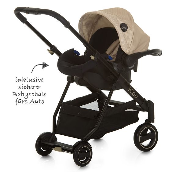iCoo Kinderwagen-Set Acrobat XL Plus Trioset - Sahara