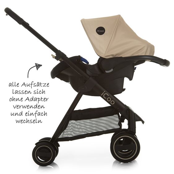 iCoo Kinderwagen-Set Acrobat XL Plus Trioset - Sahara