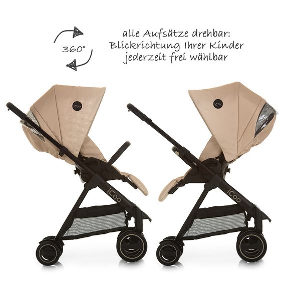 iCoo Kinderwagen-Set Acrobat XL Plus Trioset - Sahara