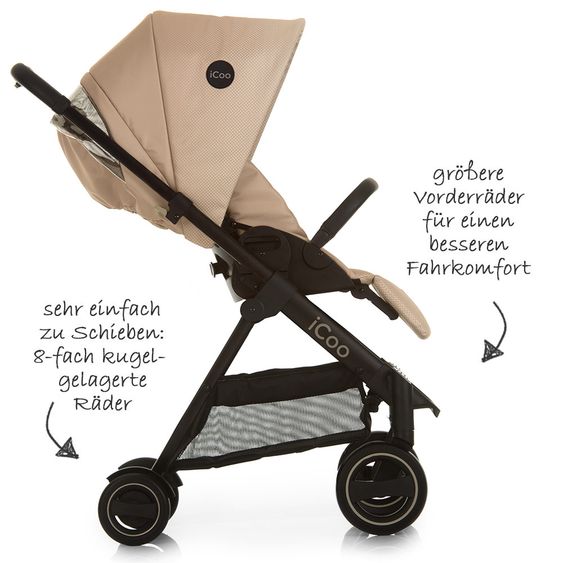 iCoo Kinderwagen-Set Acrobat XL Plus Trioset - Sahara