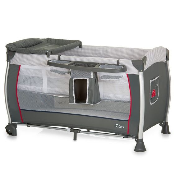 iCoo Reisebett Starlight (inkl. 2. Ebene, Wickelauflage, Pflegebox) - Bug