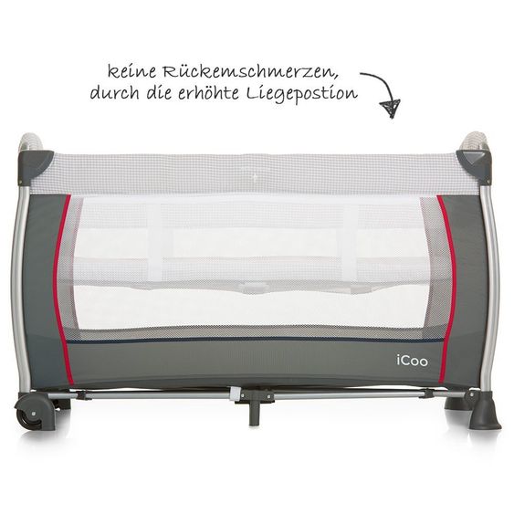 iCoo Reisebett Starlight (inkl. 2. Ebene, Wickelauflage, Pflegebox) - Bug