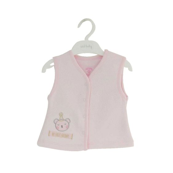 idilbaby Babyweste - Bär - Rosa - Gr. 3-6m