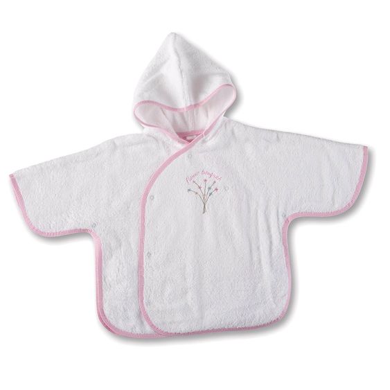 idilbaby Bademantel mit Kapuze - Rosa - Gr. 0-6m