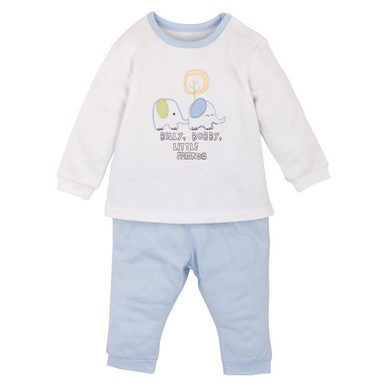 idilbaby Newborn Set: 2-tlg. - Billy & Bobby - Blau - Gr. 0-3m