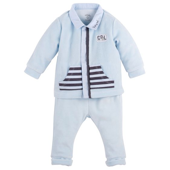 idilbaby Newborn Set 2-tlg. - Cool - Blau - Gr. 9-12m