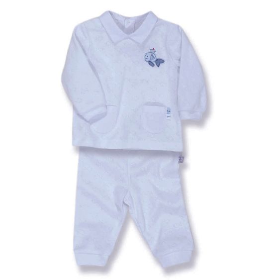 idilbaby Newborn Set 2-tlg. - Fisch - Blau - Gr. 6-9m