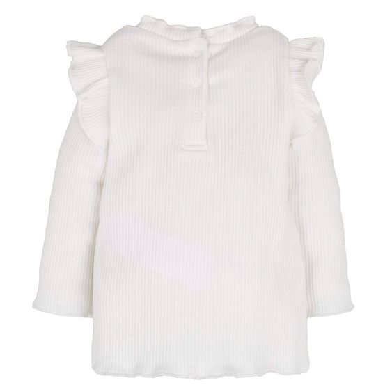 idilbaby Newborn Set 2-tlg. - Kleid + Langarmshirt - Grau / Weiß - Gr. 3-6m