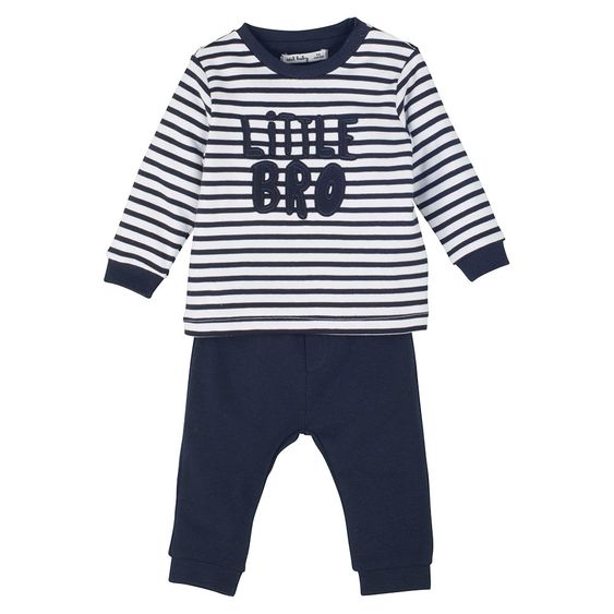 idilbaby Newborn Set 2-tlg. - Little Bro - Dunkelblau - Gr. 0-3m