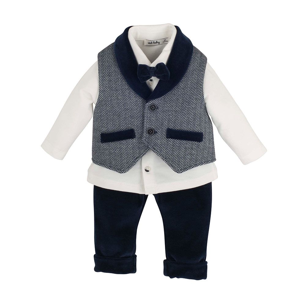 idilbaby Newborn Set 3-tlg. - Anzug - Gr. 0-3m