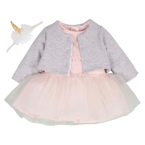 idilbaby Newborn Set 3-tlg. - Circus in Town - Rosa / Grau - Gr. 0-3m