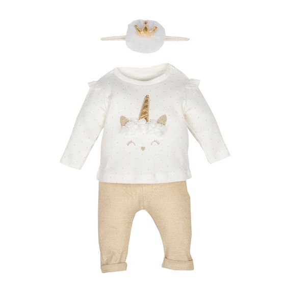 idilbaby Newborn Set 3-tlg. - Einhorn - Gr. 6-9m