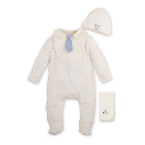 idilbaby Newborn Set: 3-tlg. - Organic - Mister - Natur - Gr. 0m