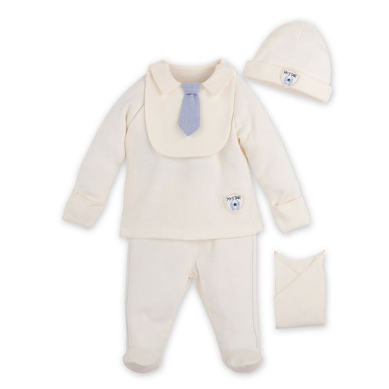 idilbaby Newborn Set: 4-tlg. Organic - Mister - Natur - Gr. 0m