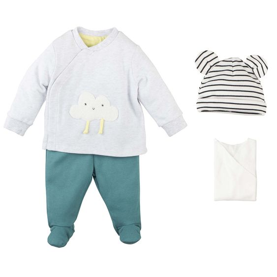 idilbaby Newborn Set 4-tlg. - Wolke - Gr. 0m