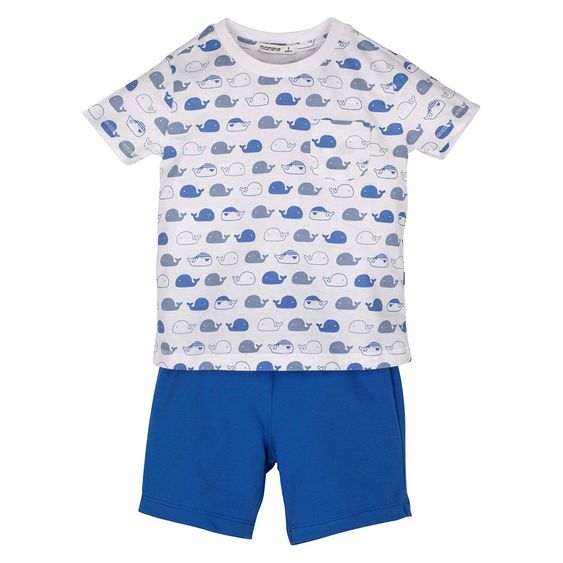 idilbaby Schlafanzug - Wal - Gr. 3-6m