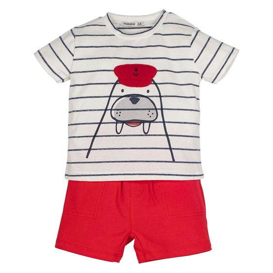 idilbaby Set aus T-Shirt und Short - Seelöwe - Gr. 3-6m