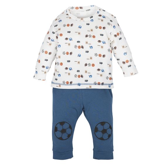 idilbaby Set - Shirt mit Hose - Sportbälle - Gr. 3-6m