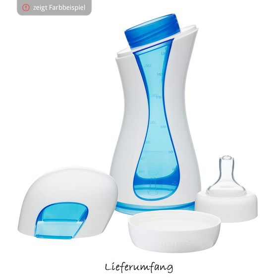 iiamo PP-Flasche 380 ml Home - Silikon Gr. 1 - Green Blue