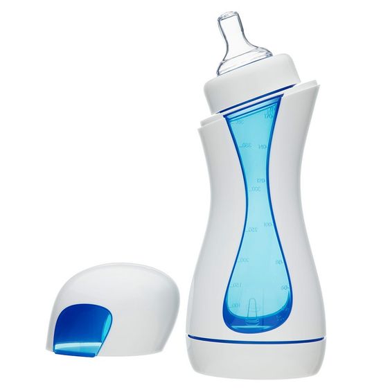 iiamo PP-Flasche 380 ml Home - Silikon Gr. 1 - White Blue