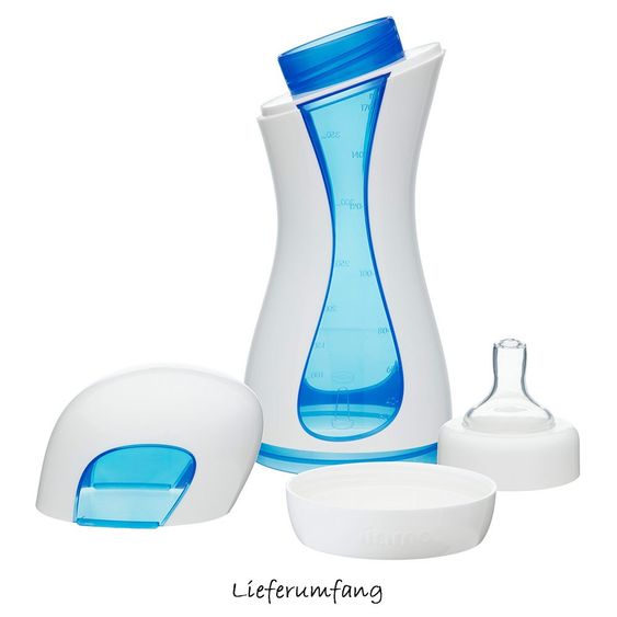 iiamo PP-Flasche 380 ml Home - Silikon Gr. 1 - White Blue