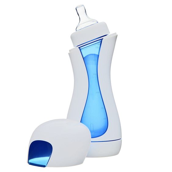 iiamo PP-Flasche selbsterwärmend Go & Home - Weiß Blau