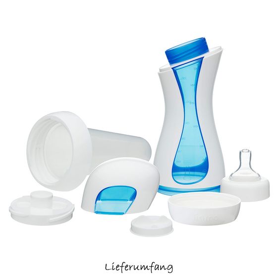 iiamo PP-Flasche selbsterwärmend Go & Home - Weiß Blau