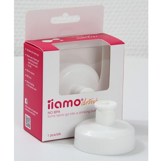 iiamo Sport-Trinkaufsatz PP-Flasche Go & Home - Weiß
