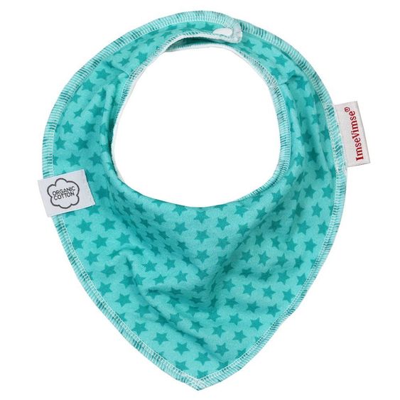 ImseVimse Bandana Lätzchen Organic - Green Stars