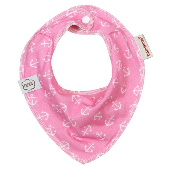 ImseVimse Bandana Lätzchen Organic - Pink Anchor