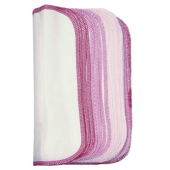 ImseVimse Waschtuch 12er Pack - Weiß Rosa