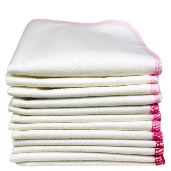 ImseVimse Waschtuch 12er Pack - Weiß Rosa