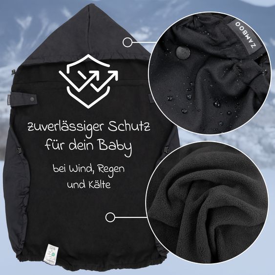 Infantino 4-in-1 Babytrage Flip Advanced mit Regenschutz ab Geburt von 3,6 bis 14,5 kg - Anhock-Spreiz-Haltung, 4 Tragepositionen - Rainbow