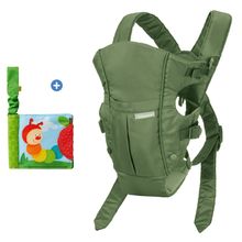 Babytrage Babytrage Swift Classic ab Geburt von 3,6 bis 11,3 kg - Anhock-Spreiz-Haltung, 2 Tragepositionen inkl. Buggybuch - Olive