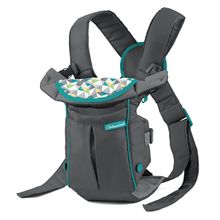Babytrage Swift Classic ab Geburt von 3,6 bis 11,3 kg - Anhock-Spreiz-Haltung, 2 Tragepositionen - Grau