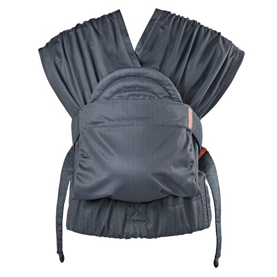 Infantino Babytrage & Tragetuch Hug & Cuddle ab Geburt von 3,2 bis 11,8 kg  - Anhock-Spreiz-Haltung - Schwarz