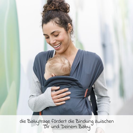 Infantino Baby Carrier & Wrap Hug & Cuddle from birth from 3.2 to 11.8 kg - Frog-leg position - Black