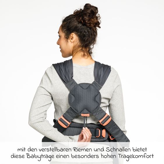 Infantino Baby Carrier & Wrap Hug & Cuddle from birth from 3.2 to 11.8 kg - Frog-leg position - Black