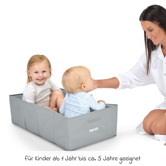 Ingenuity Baignoire Pliable Tuckaway Transforme La Douche En Baignoire - Pour La Maison Ou En Voyage - Gris