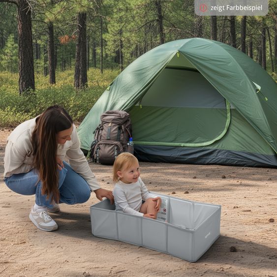 Ingenuity Vasca da bagno pieghevole Tuckaway trasforma la doccia in vasca da bagno - per casa o in viaggio - Rosa