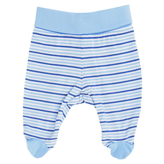 Jacky 2-tlg. Set Body Langarm + Hose Baby Boy - Ringel Hellblau Weiß - Gr. 56