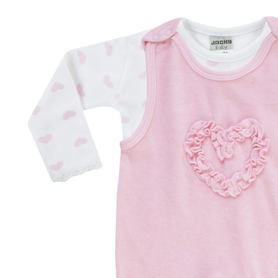 Jacky 2-piece set Nicki romper + long sleeve shirt Lovely Girl - Pink - Size 50