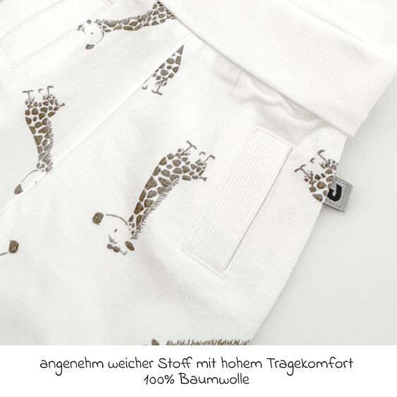 Jacky 2-tlg. Set Sweatshirt & Hose - Giraffe Allover - Offwhite - Gr. 56
