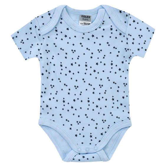 Jacky Body Kurzarm 3er Pack - Bär Navy Hellblau - Gr. 50/56