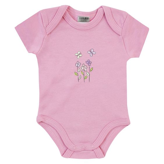 Jacky Body Kurzarm 3er Pack - Blume Rosa Weiß - Gr. 50/56